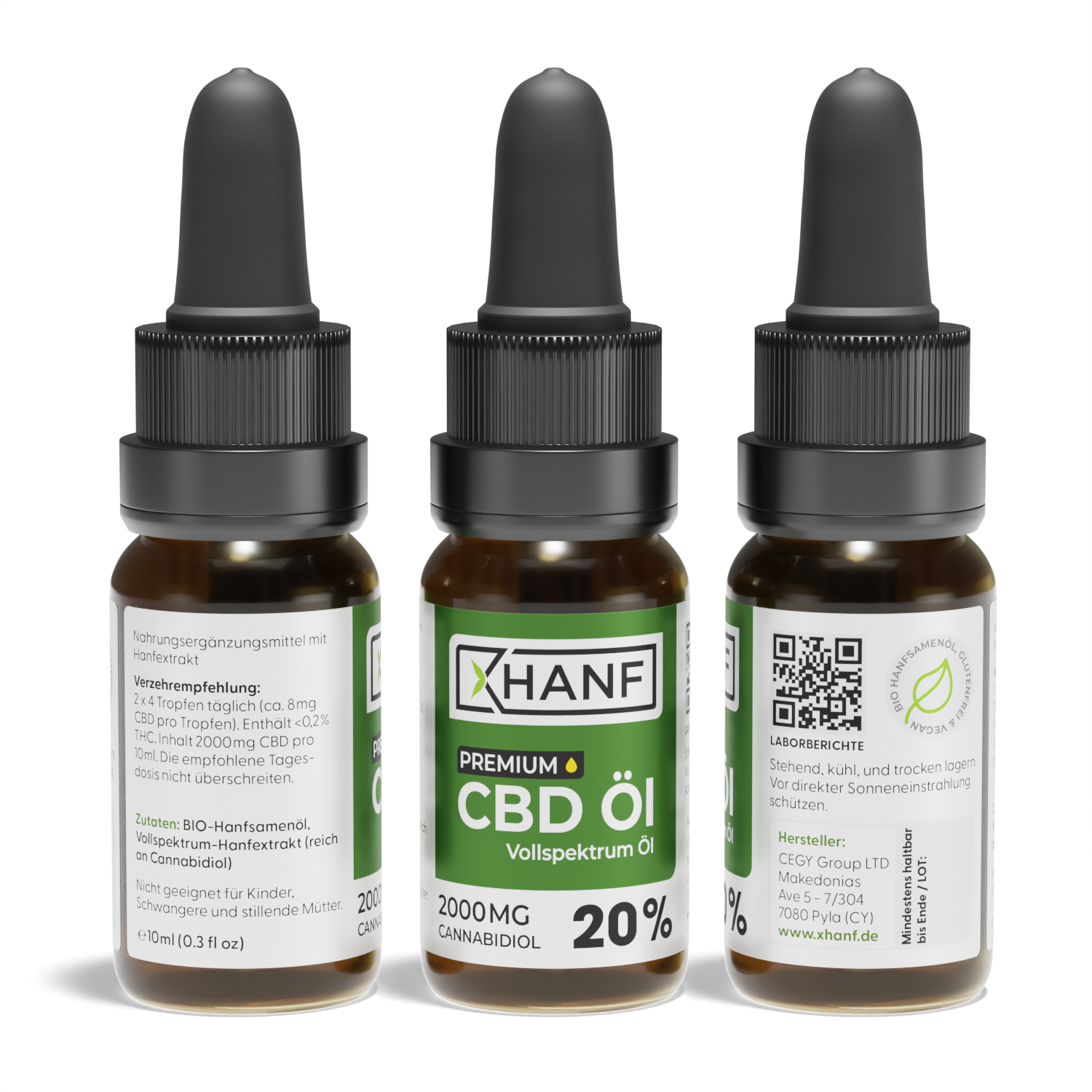 CBD Öl 20 Prozent XHANF Ansicht