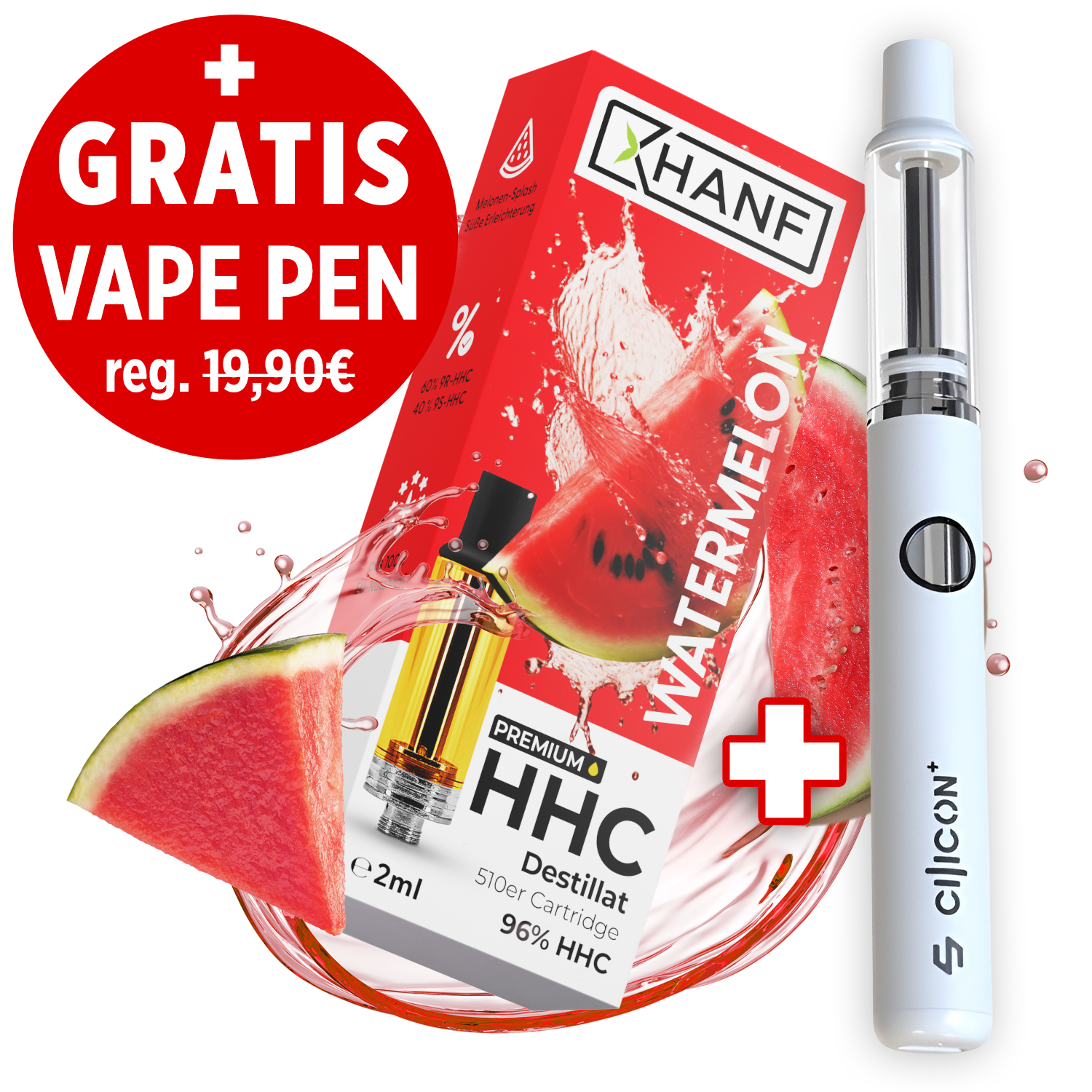 HHC Vape Pen Kartusche - Watermelon 2ml