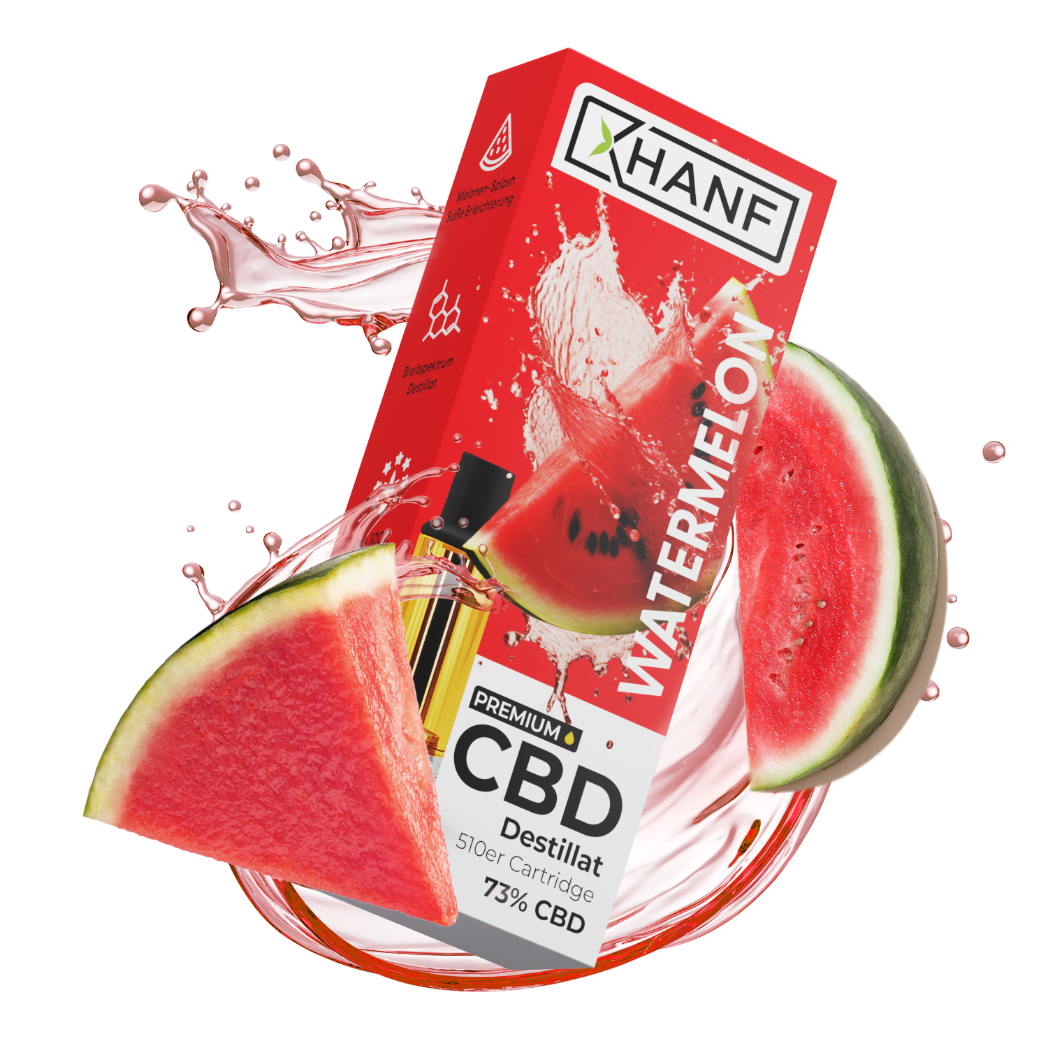 CBD Vape Pen Kartusche - Watermelon 1ml