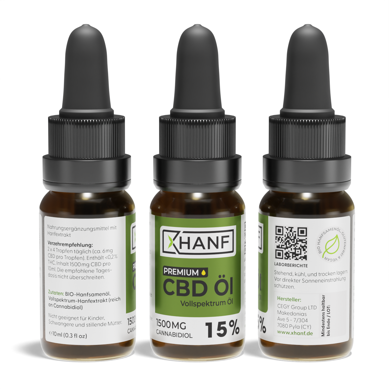 CBD Öl 15 Prozent XHANF Ansicht CBD Öl 15 Prozent XHANF Ansicht