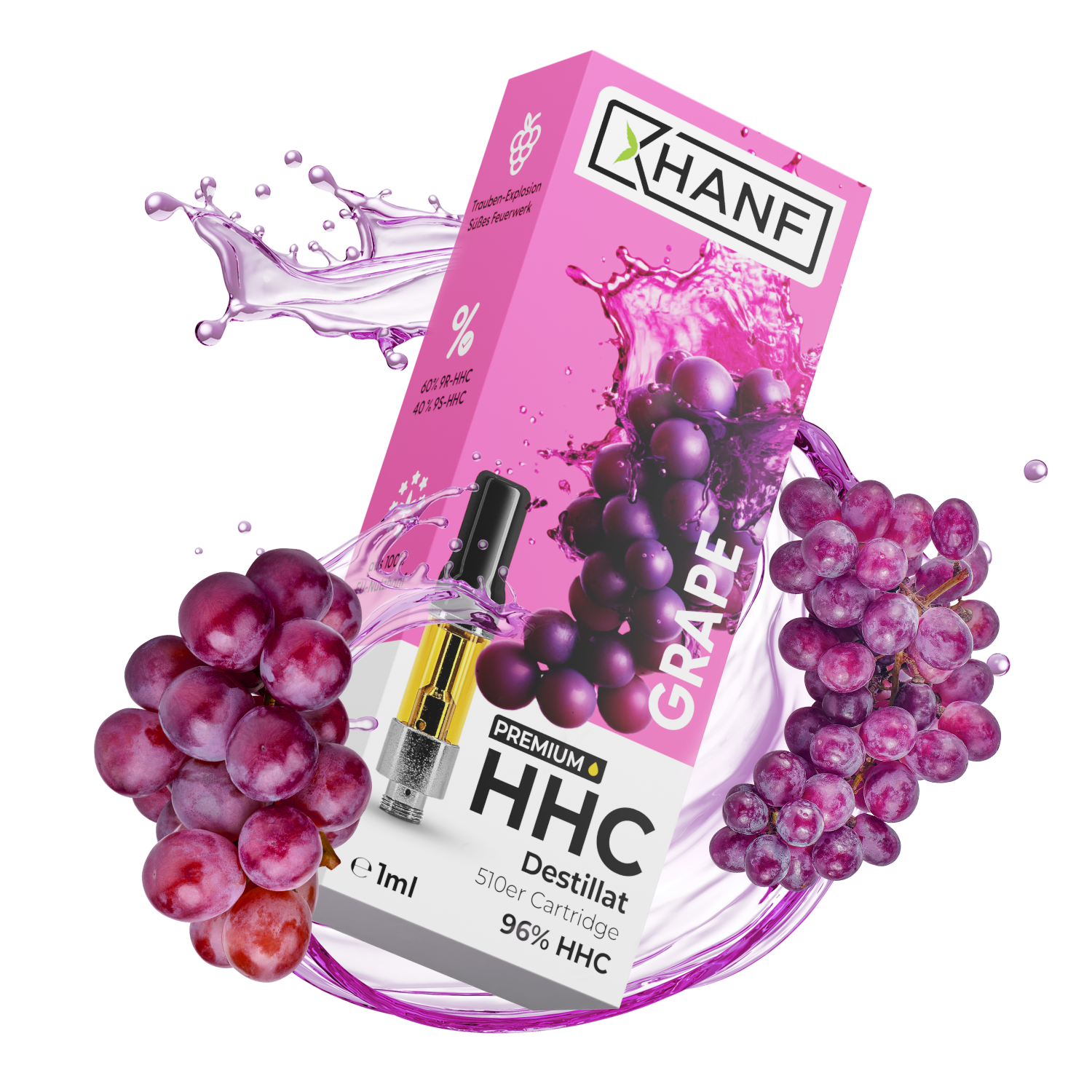HHC Vape Pen Kartusche - Grape 1ml