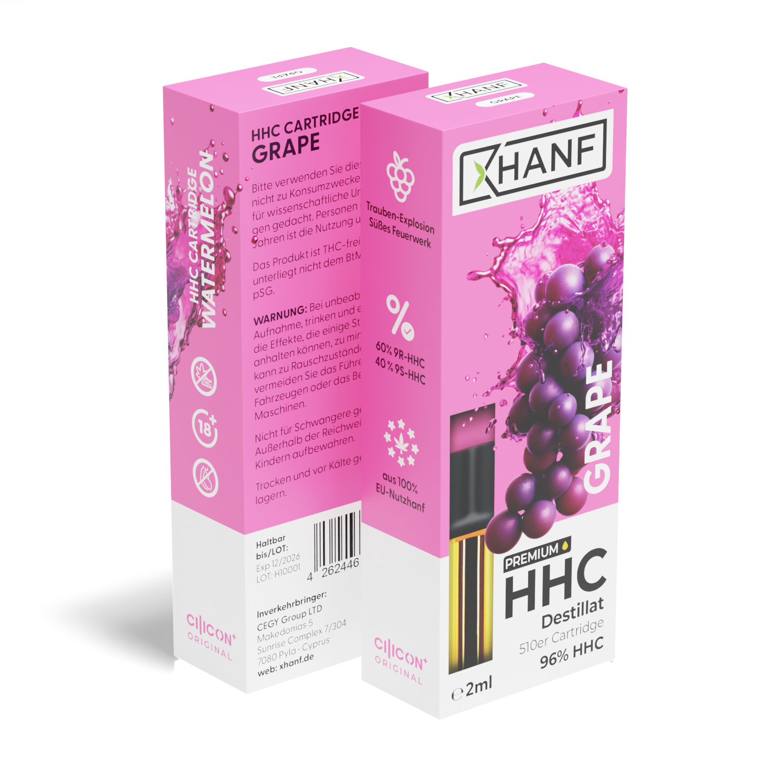HHC Vape Pen Kartusche XHANF Grape 3