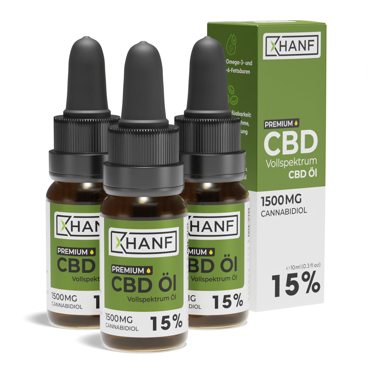 CBD Öl 15 Prozent XHANF 3er Pack CBD Öl 15 Prozent XHANF 3er Pack