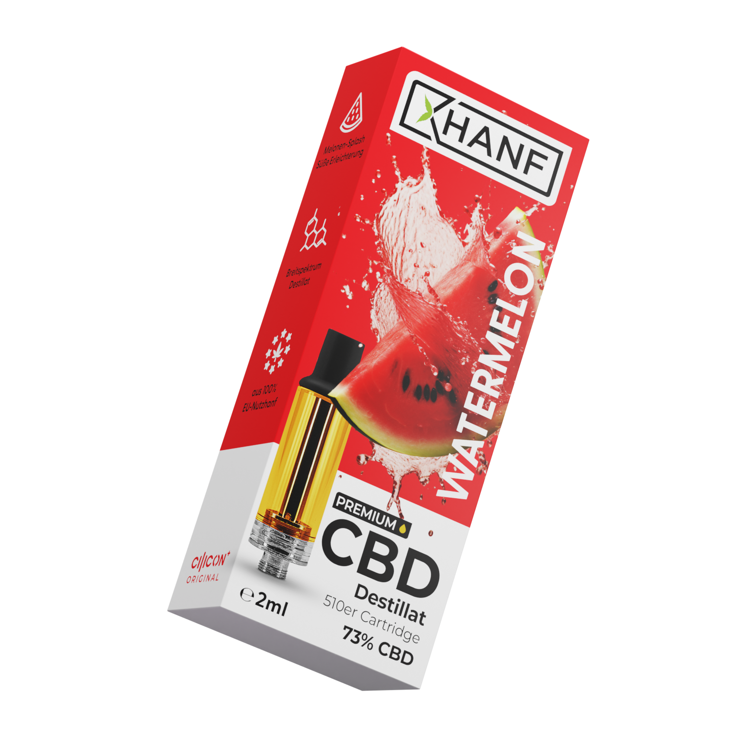 CBD Vape Pen Kartusche - Watermelon 2ml