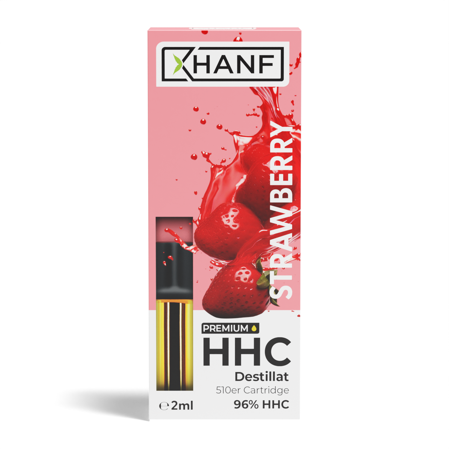 HHC Vape Pen Kartusche XHANF Bubble Strawberry 1